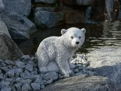 Gartendekoparadies Animaux-Puissante statue d'ours polaire