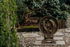 Gartendekoparadies Belle|Animaux-Sculpture exclusive avec poisson koi