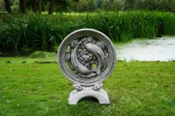 Gartendekoparadies Belle|Animaux-Sculpture Koi avec deux poissons