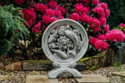 Gartendekoparadies Belle|Animaux-Sculpture Koi avec trois poissons