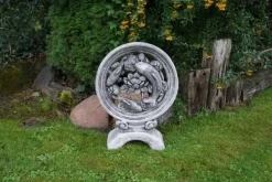 Gartendekoparadies Belle|Animaux-Sculpture Koi avec trois poissons