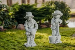Gartendekoparadies Enfants & Anges-Set of Two Boy Figurines