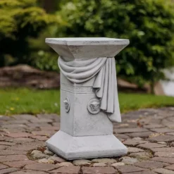 Gartendekoparadies Colonnes & Socles-Socle 32 x 32 cm avec designer motif