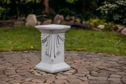 Gartendekoparadies Colonnes & Socles-Socle 32 x 32 cm avec designer motif