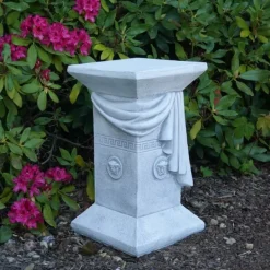 Gartendekoparadies Colonnes & Socles-Socle 32 x 32 cm avec designer motif