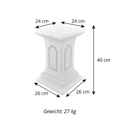 Gartendekoparadies Colonnes & Socles-Socle carré
