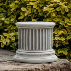 Gartendekoparadies Colonnes & Socles-Socle élégant à cannelures