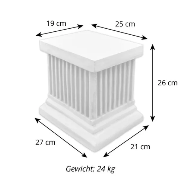 Gartendekoparadies Colonnes & Socles-Socle rectangulaire