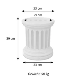 Gartendekoparadies Colonnes & Socles-Socle rond
