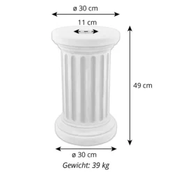 Gartendekoparadies Colonnes & Socles-Socle rond