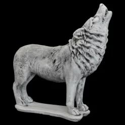 Gartendekoparadies Animaux-Statue : loup hurlant