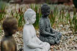 Gartendekoparadies Bouddhas-Statue de Bouddha assis de style antique