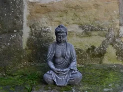 Gartendekoparadies Bouddhas-Statue de Bouddha assis de style antique