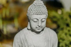 Gartendekoparadies Bouddhas-Statue de Bouddha avec un geste typique de la main