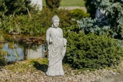 Gartendekoparadies Bouddhas-Statue de Bouddha avec un geste typique de la main