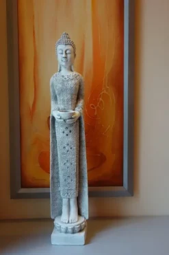 Gartendekoparadies Bouddhas-Statue de Bouddha mince