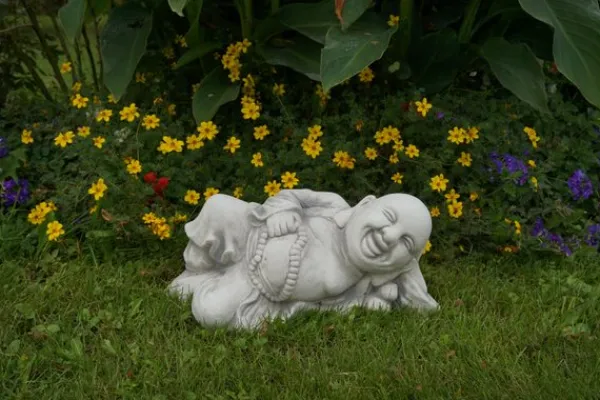 Gartendekoparadies Bouddhas-Statue de Bouddha rieur