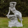 Gartendekoparadies Figures & Statues-Statue de femme avec bol à plantes