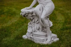 Gartendekoparadies Figures & Statues-Statue de femme avec bol à plantes
