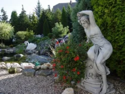 Gartendekoparadies Figures & Statues-Statue de femme avec bol à plantes