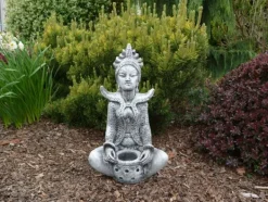 Gartendekoparadies Bouddhas-Statue de la déesse hindoue Sarasvati