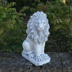 Gartendekoparadies Animaux-Statue de lion tournée vers la droite