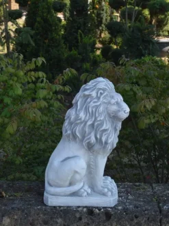 Gartendekoparadies Animaux-Statue de lion tournée vers la droite