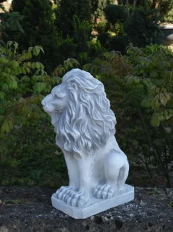 Gartendekoparadies Animaux-Statue de lion tournée vers la droite