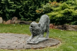 Gartendekoparadies Animaux-Statue de loup : en attaquant