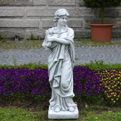 Gartendekoparadies Figures & Statues-Statue de Métis avec harpe