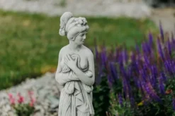 Gartendekoparadies Figures & Statues-Statue de Pandore sur socle rond