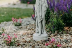Gartendekoparadies Figures & Statues-Statue de Pandore sur socle rond