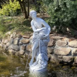 Gartendekoparadies Figures & Statues-Statue de Vénus avec un cours d'eau