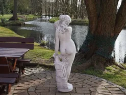 Gartendekoparadies Figures & Statues-Statue de Vénus avec un cours d'eau