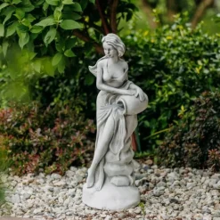 Gartendekoparadies Figures & Statues-Statue de Vénus avec un cours d'eau