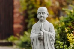 Gartendekoparadies Bouddhas-Statue debout d'un moine bouddha