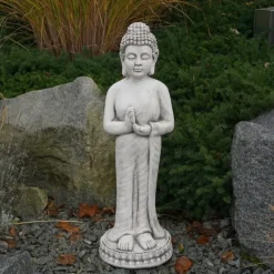 Gartendekoparadies Bouddhas-Statue du Grand Bouddha avec la main droite levée