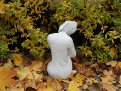 Gartendekoparadies Bouddhas-Statue d'un bouddha agenouillé
