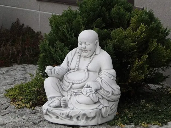 Gartendekoparadies Bouddhas-Statue d'un bouddha rieur