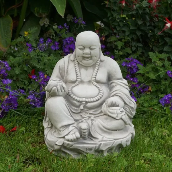 Gartendekoparadies Bouddhas-Statue d'un bouddha rieur