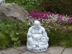 Gartendekoparadies Bouddhas-Statue d'un bouddha rieur