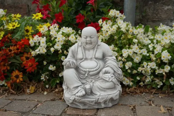 Gartendekoparadies Bouddhas-Statue d'un bouddha rieur