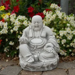 Gartendekoparadies Bouddhas-Statue d'un bouddha rieur