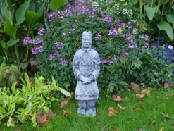 Gartendekoparadies Figures & Statues-Statue d'un guerrier chinois en terre cuite
