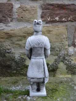 Gartendekoparadies Figures & Statues-Statue d'un guerrier chinois en terre cuite