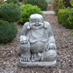 Gartendekoparadies Bouddhas-Statue d'un moine asiatique