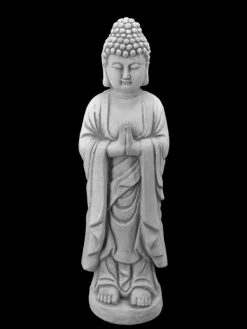Gartendekoparadies Bouddhas-Statue d'un moine bouddha debout