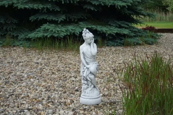 Gartendekoparadies Figures & Statues-Statue d'une femme avec une robe richement drapée