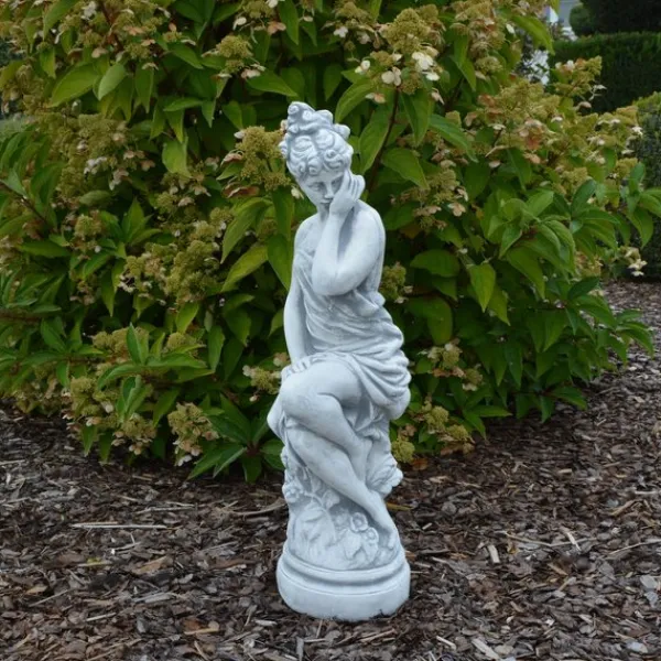 Gartendekoparadies Figures & Statues-Statue d'une femme avec une robe richement drapée