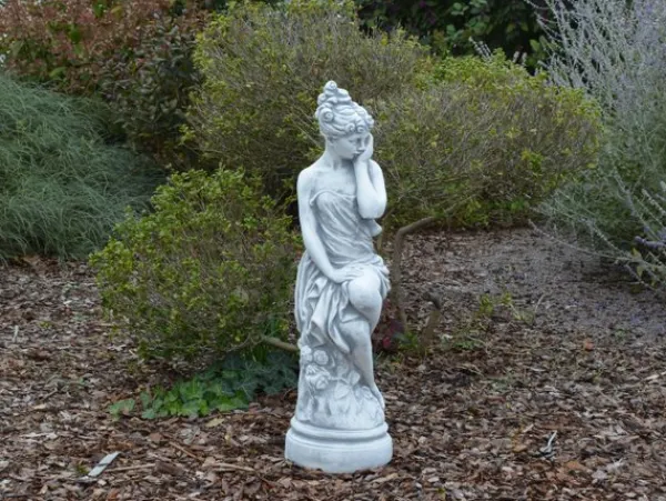 Gartendekoparadies Figures & Statues-Statue d'une femme avec une robe richement drapée